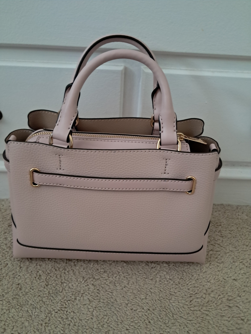 Viral Michael Kors Reed Pink Pebbled Leather Satchel Crossbody NWOT $498 Classic - Picture 7 of 8